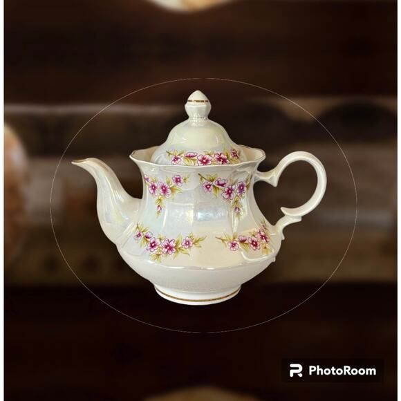 Vintage Floral Teapot Tea  Pot  2 Cups - Picture 1 of 9